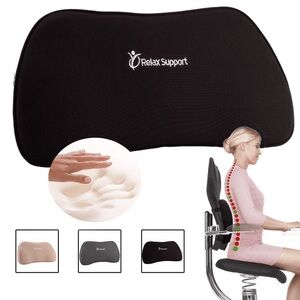 Relax Support Black Lumbar Pillow
